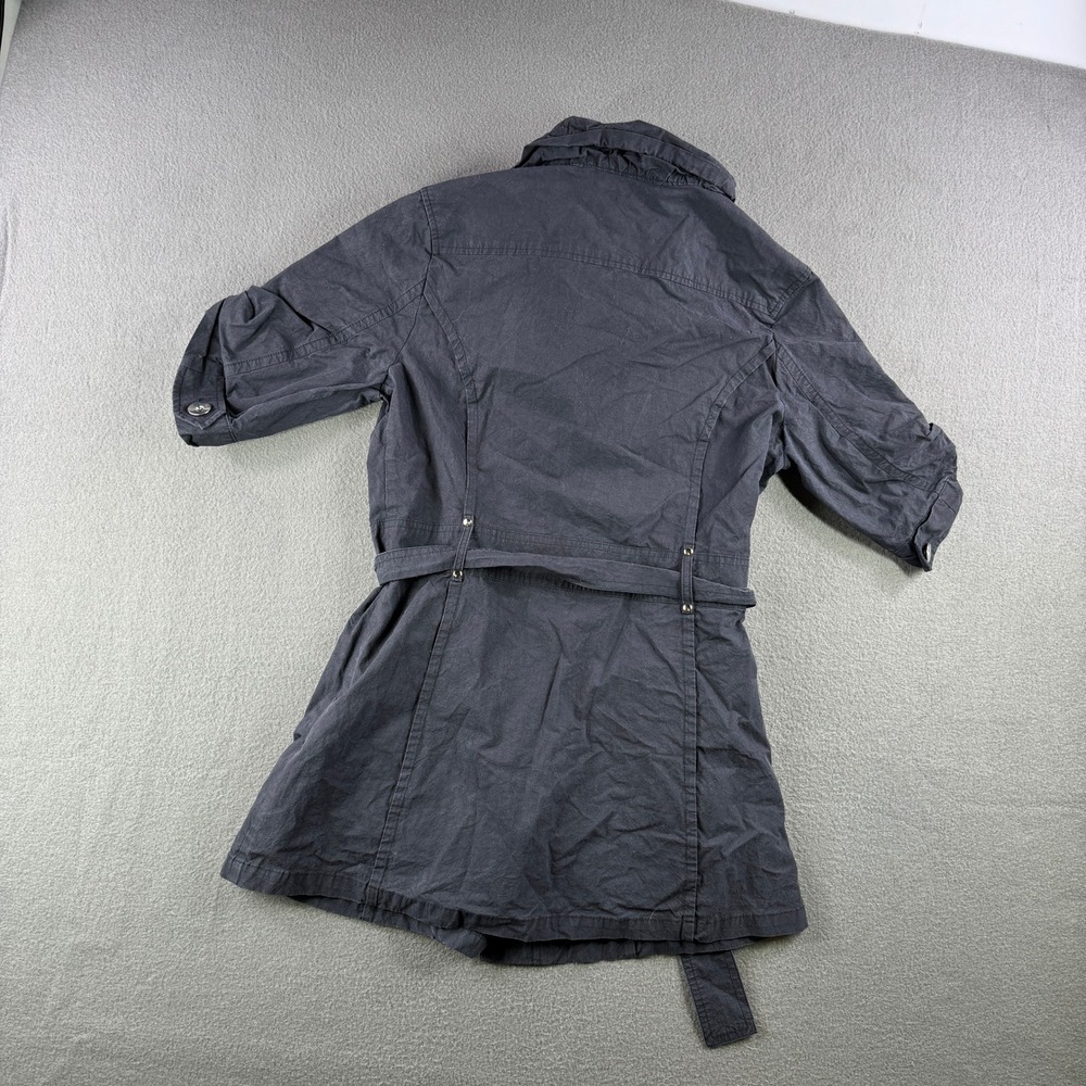 Robert Kitchen Jacket Women XS Belted Military Style‎ Utility Pockets Gothic - Picture 3 of 10